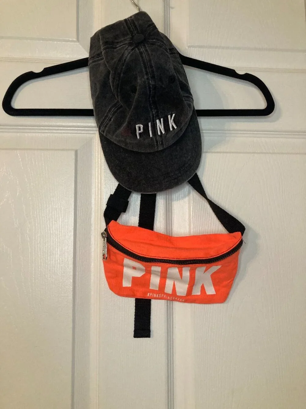 Victoria's Secret PINK Women's Baseball Cap & Fanny Pack- Summer Festival Travel